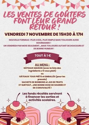 Le retour des goûter !